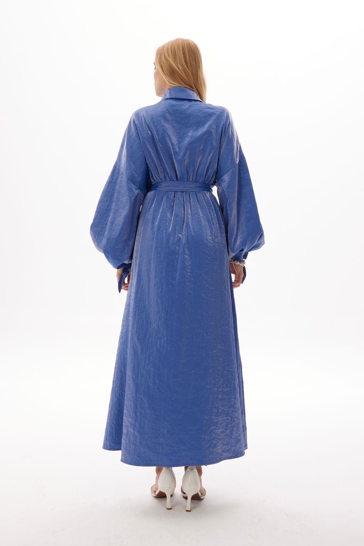 Lady Taş Detaylı Elbise - Lila