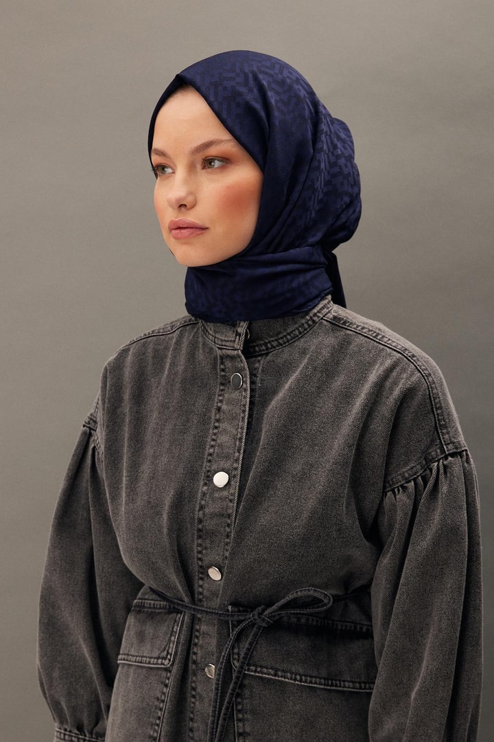 Lavini Jakar Şal - Lacivert