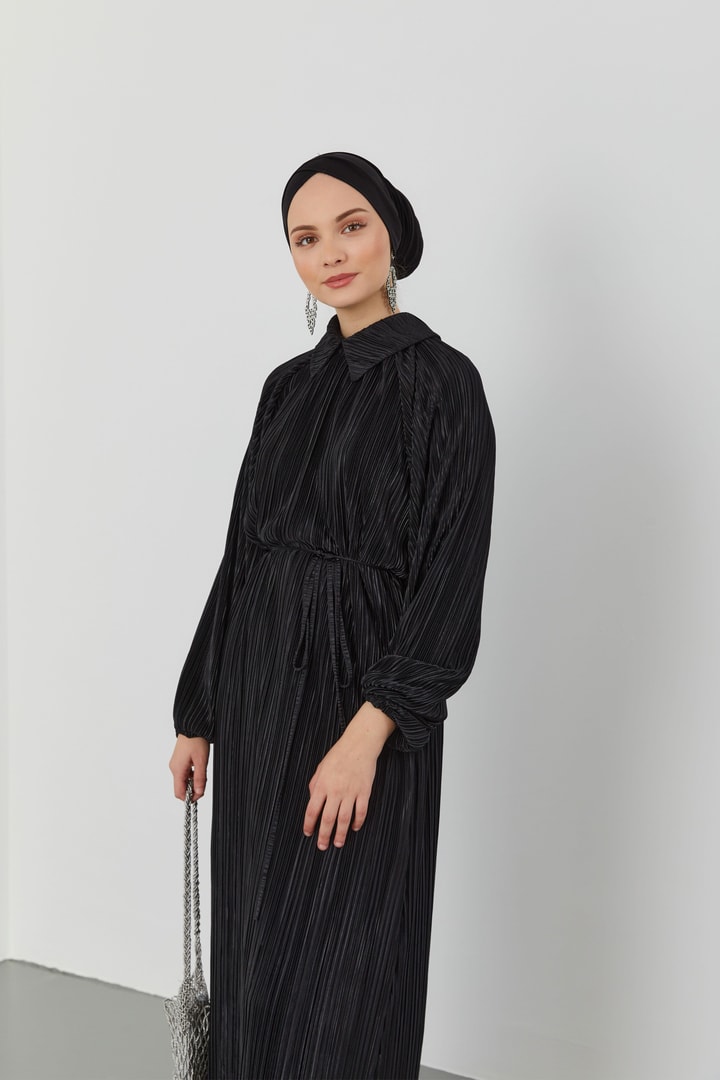 Lena Piliseli Abiye Elbise - Siyah
