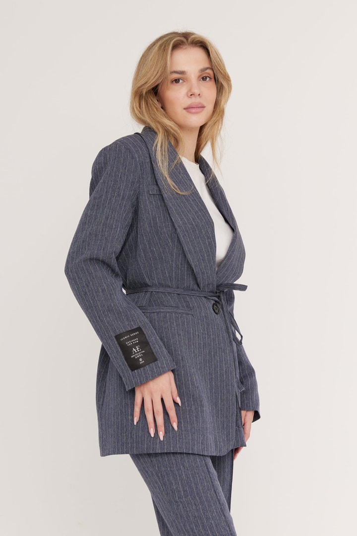 Lenora Şal Yaka Business Ceket Takım - Lacivert