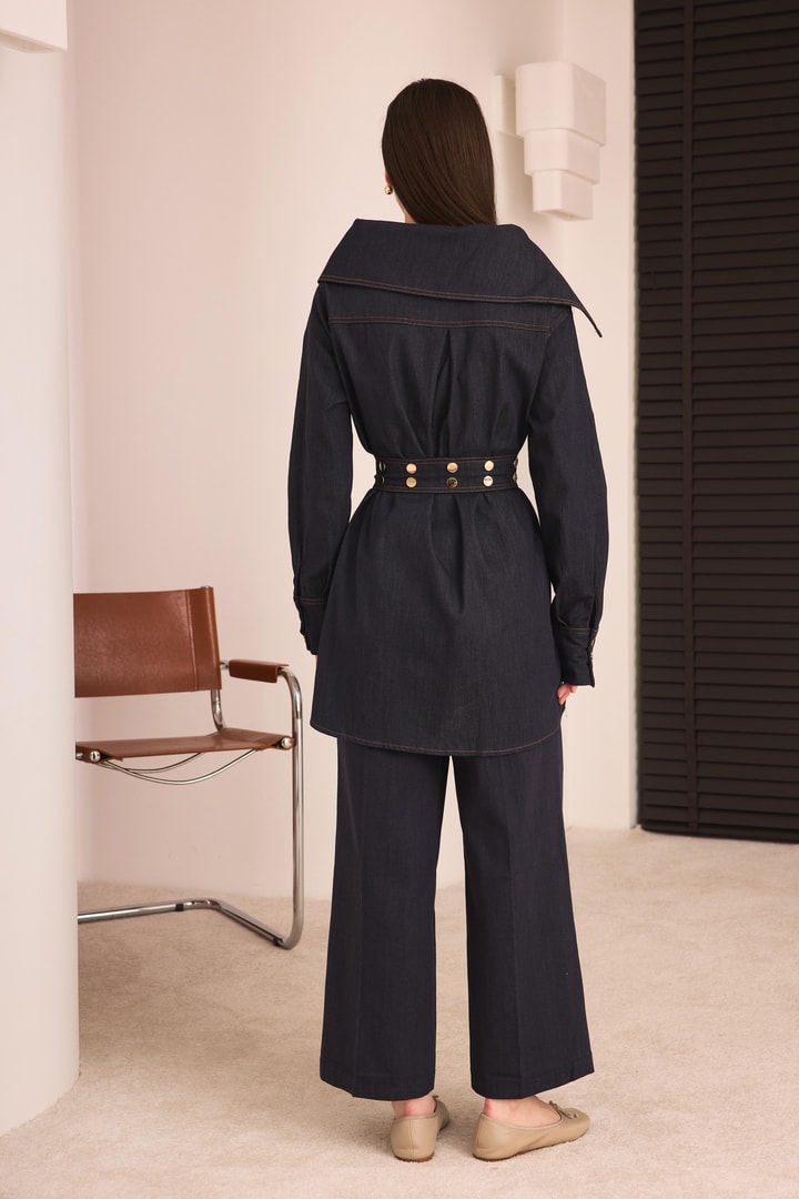 Limited Ariana Denim Ceket - Lacivert