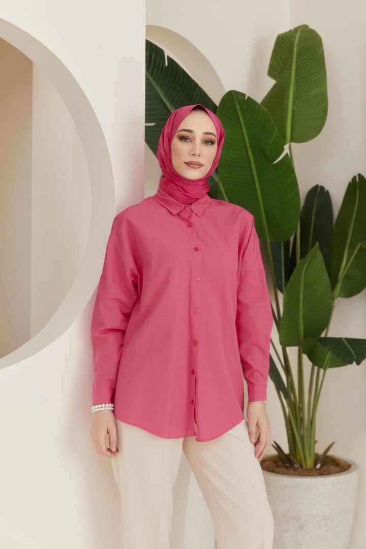 Liva Gömlek - Fuşya