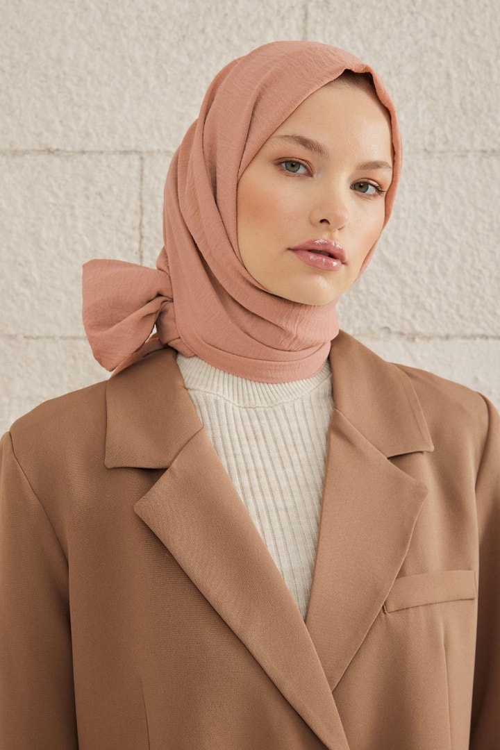 Lora Caz Şal - Gül Kurusu