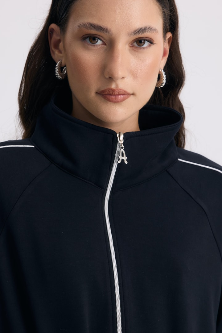 Marc Fermuarlı Basic Takım - Siyah
