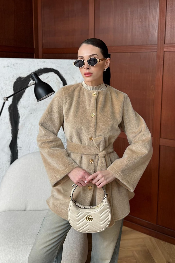 Mary Kemerli Goldfox Kaban - Bej