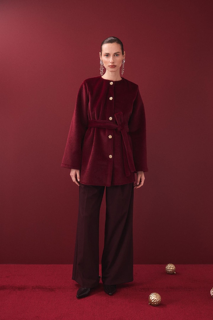 Mary Kemerli Goldfox Kaban - Bordo