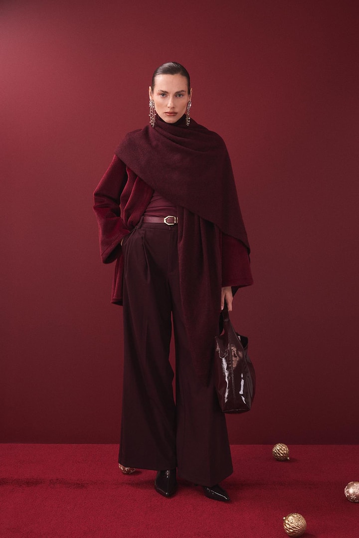 Mary Kemerli Goldfox Kaban - Bordo