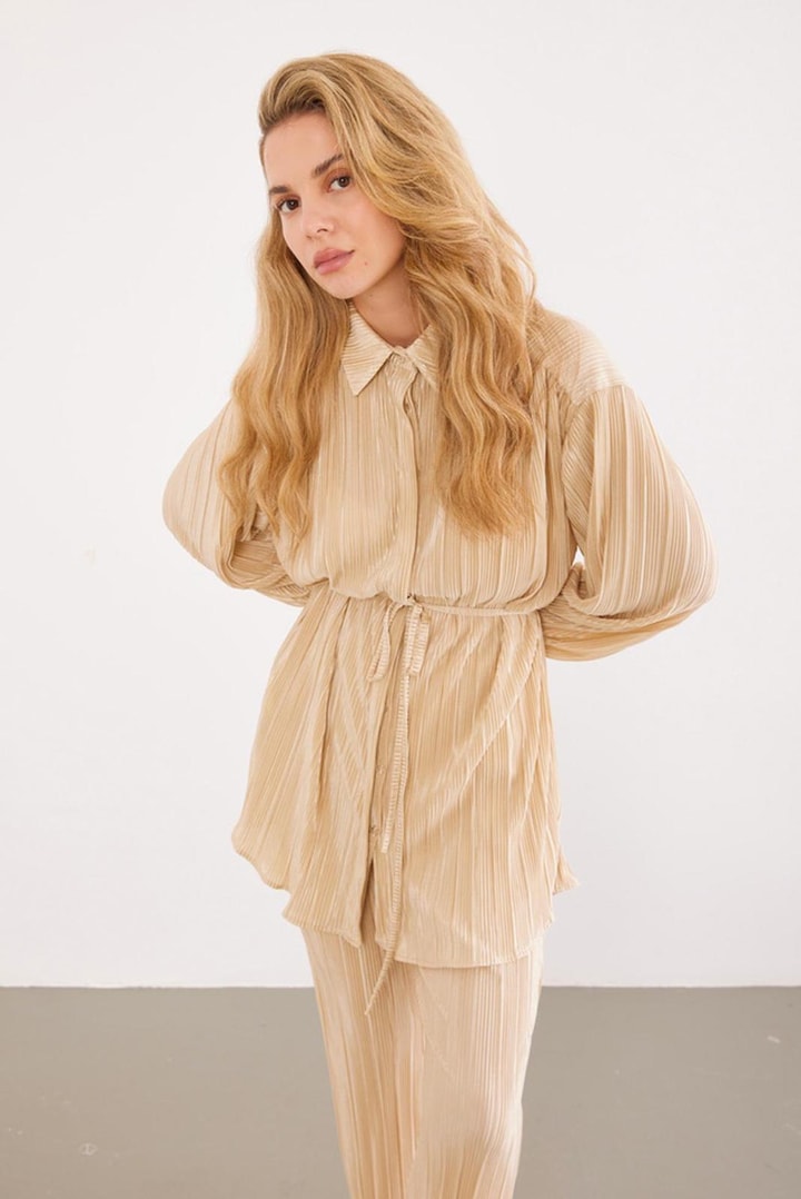 Mily Pilisole Takım - Bej