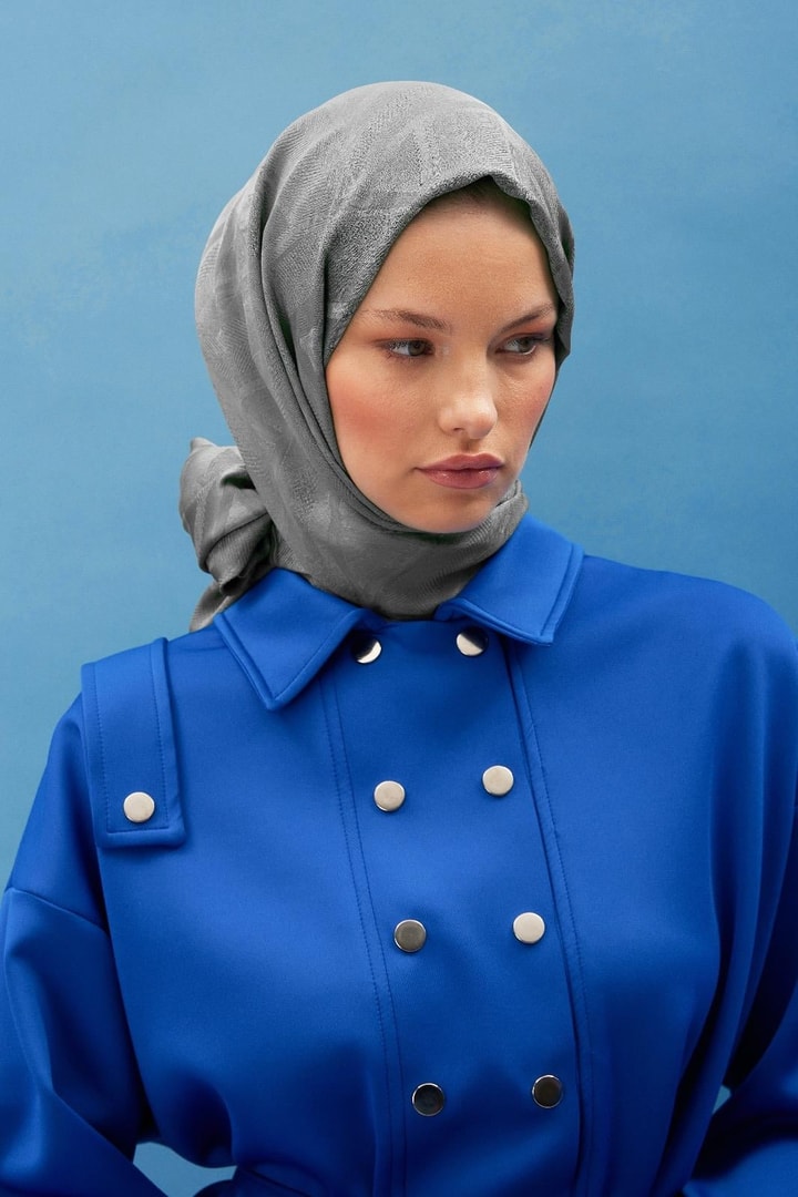 Misly Jakar Şal - Gri