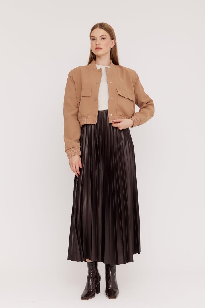 Mocha Bomber Ceket - Camel