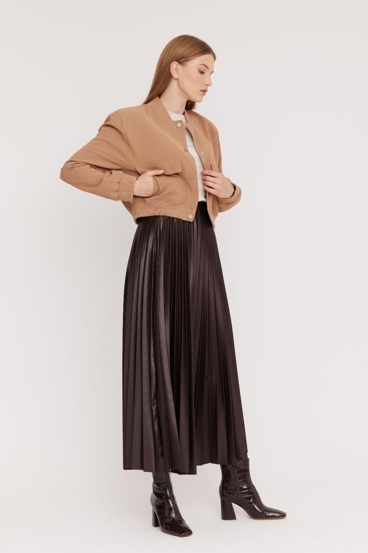 Mocha Bomber Ceket - Camel
