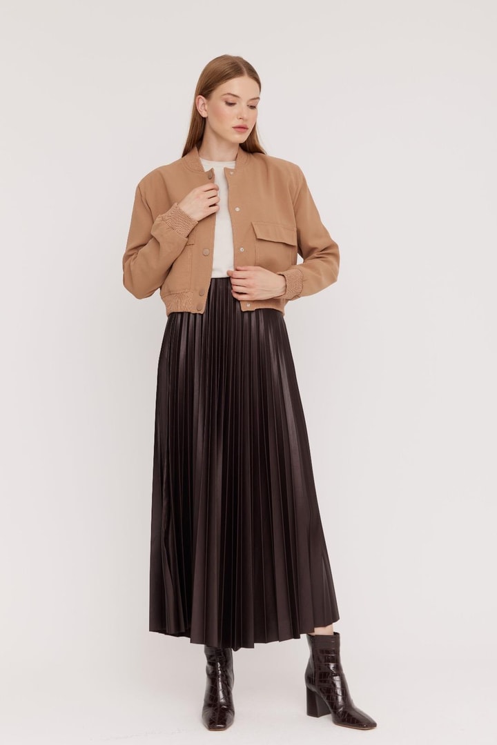 Mocha Bomber Ceket - Camel