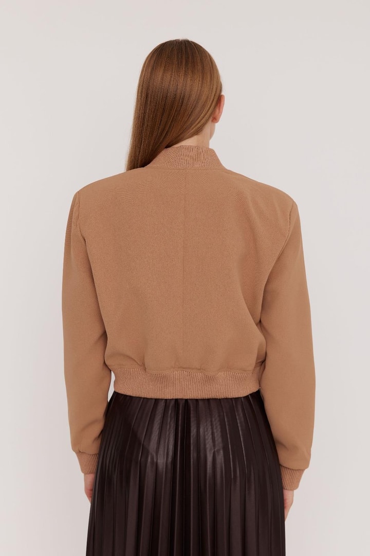 Mocha Bomber Ceket - Camel