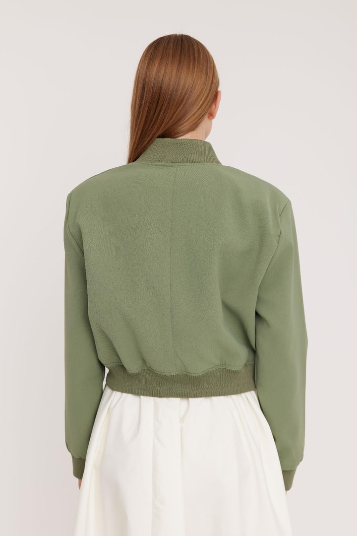 Mocha Bomber Ceket - Mint