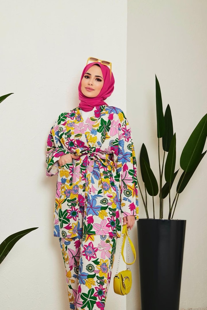 Modica Kimono Takım - Mavi