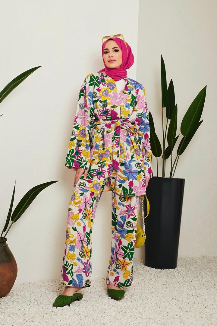 Modica Kimono Takım - Mavi