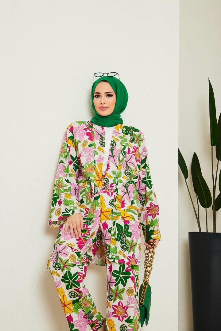 Modica Kimono Takım - Yeşil