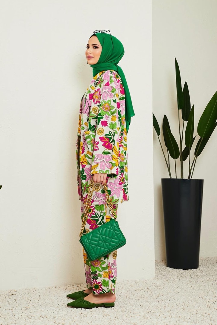 Modica Kimono Takım - Yeşil