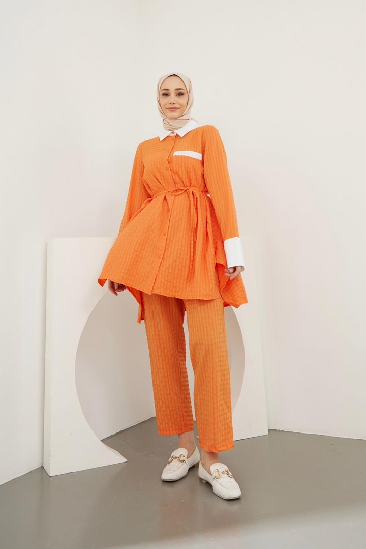 Nancy Gofre Cepli Takım - Oranj