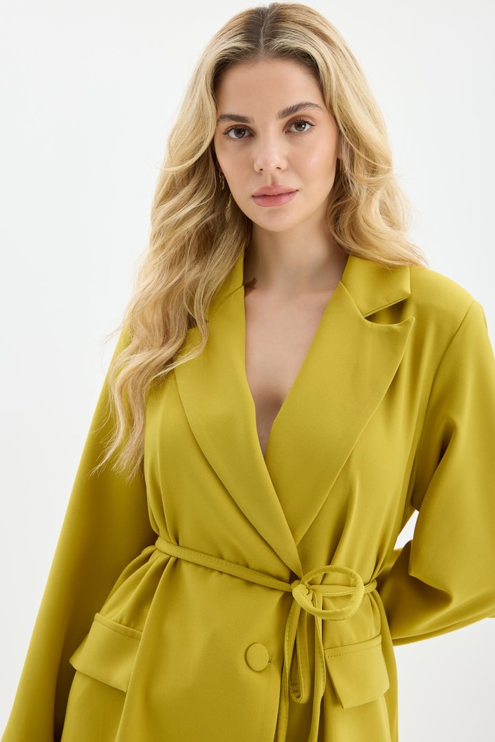 Nery Casual Blazer Ceket Takım - Yağ Yeşili