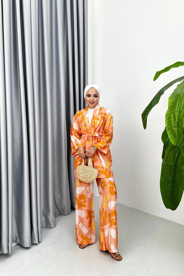 Nova Kimono Takım - Pudra