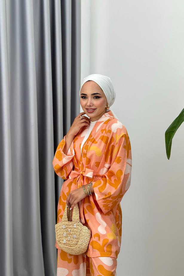 Nova Kimono Takım - Pudra
