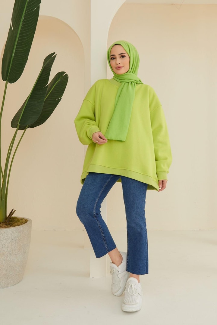 Oversize Sweat - Neon Yeşil