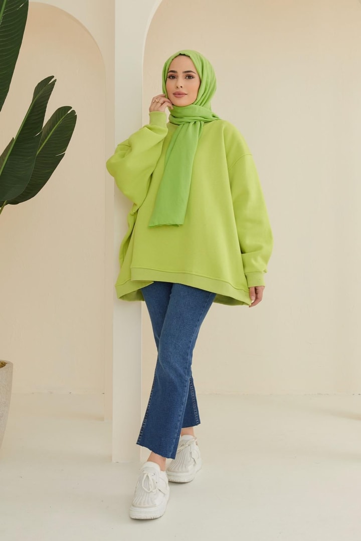 Oversize Sweat - Neon Yeşil