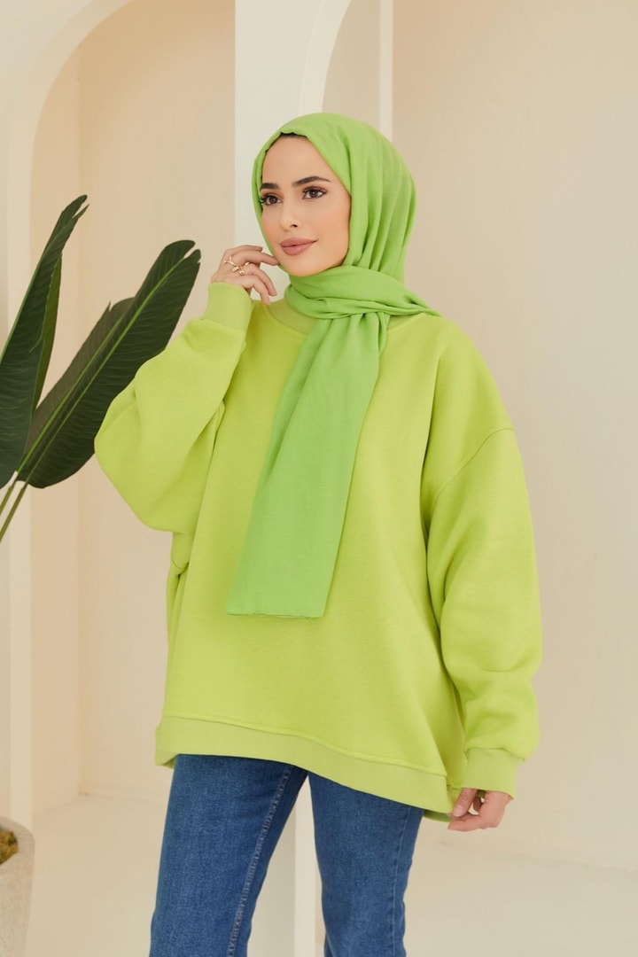 Oversize Sweat - Neon Yeşil