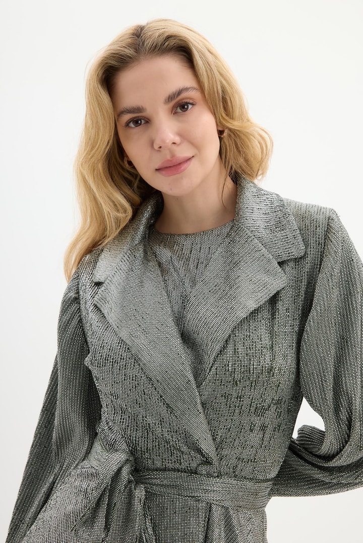 Poppy Piliseli Simli Takım - Haki