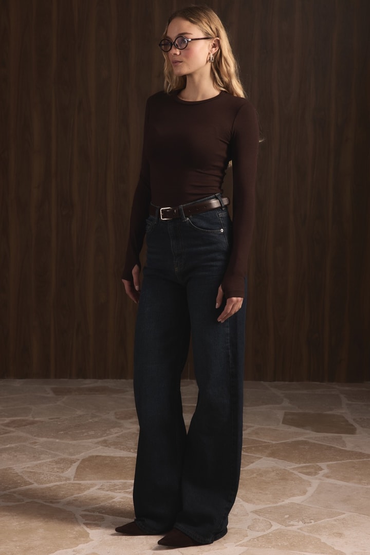 Regular Fit Denim Pantolon - Lacivert