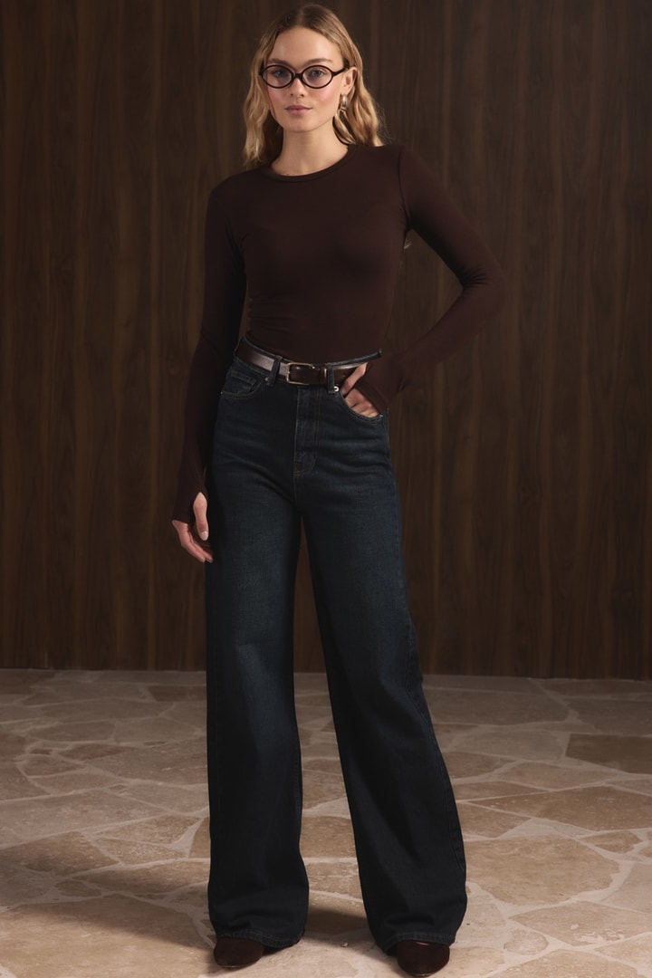 Regular Fit Denim Pantolon - Lacivert