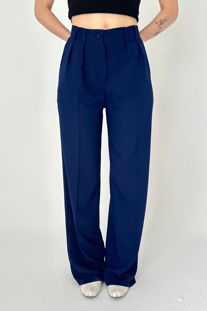 Regular Fit Kumaş Pantolon - Lacivert