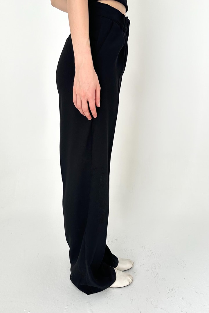 Regular Fit Kumaş Pantolon - Siyah