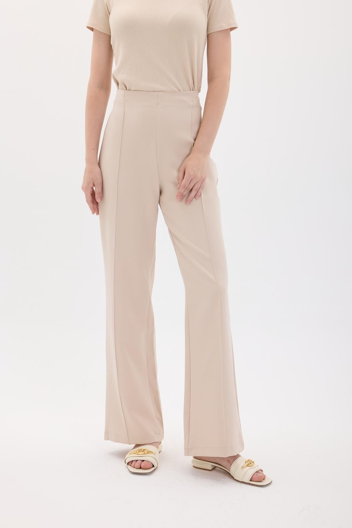 Regular Fit Pantolon - Taş