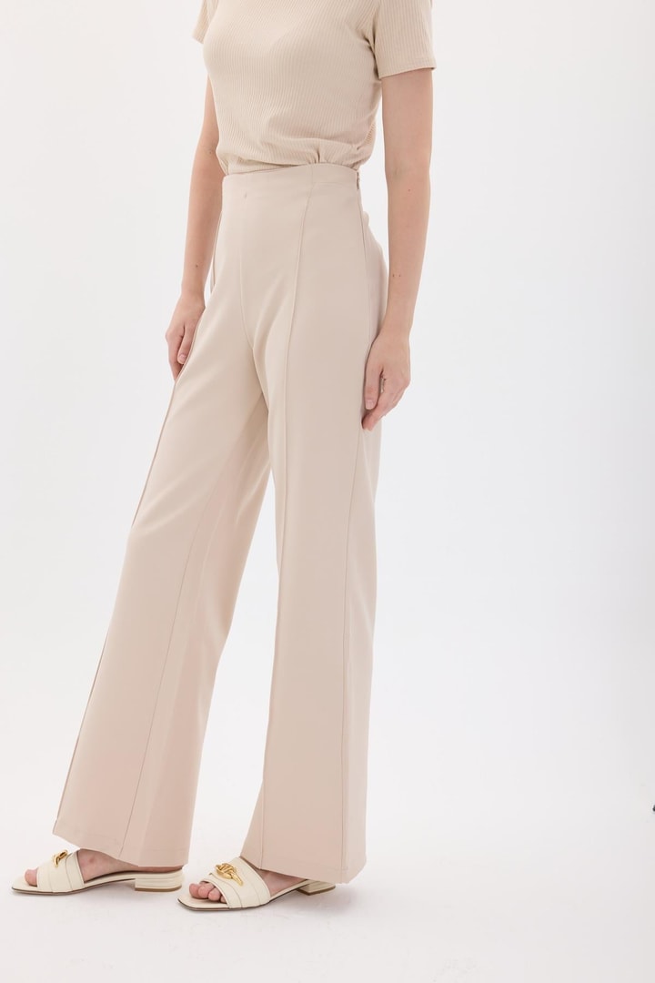 Regular Fit Pantolon - Taş