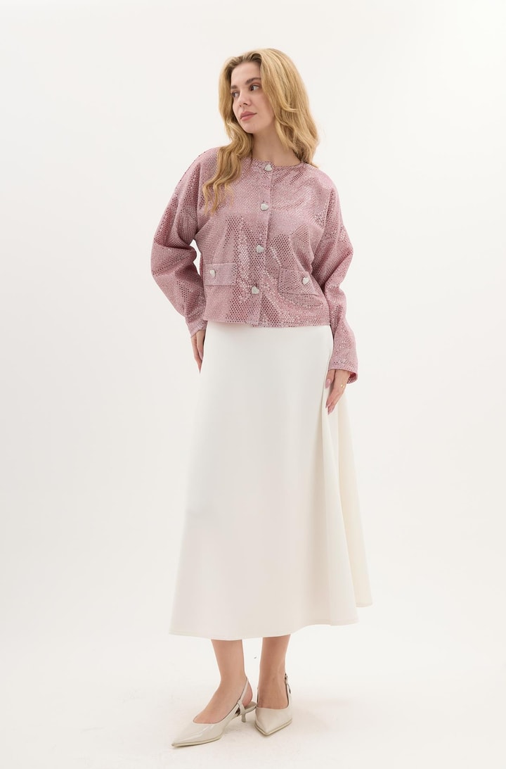 Ruth Payet İşlemeli Ceket - Pembe