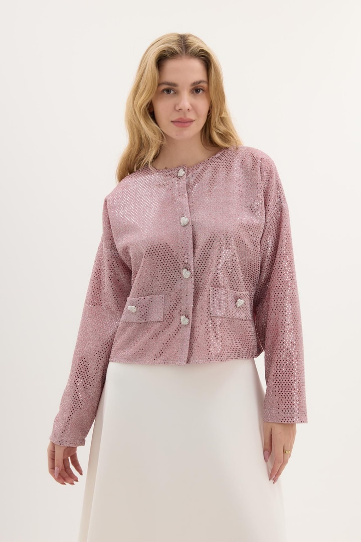 Ruth Payet İşlemeli Ceket - Pembe