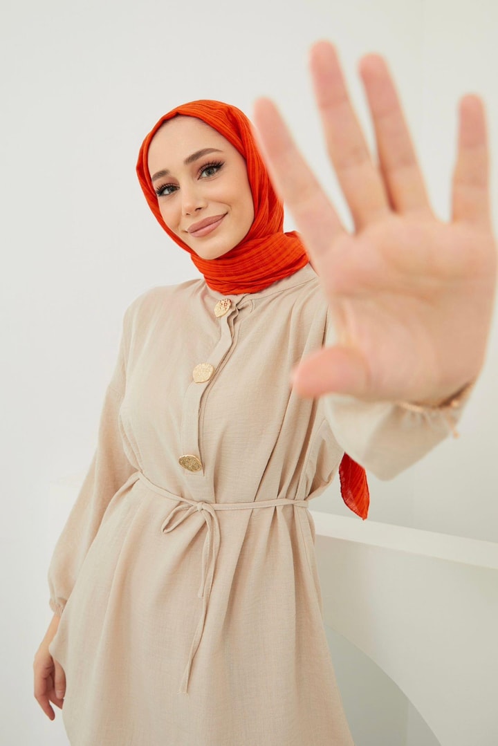 Sofia Keten Takım - Bej
