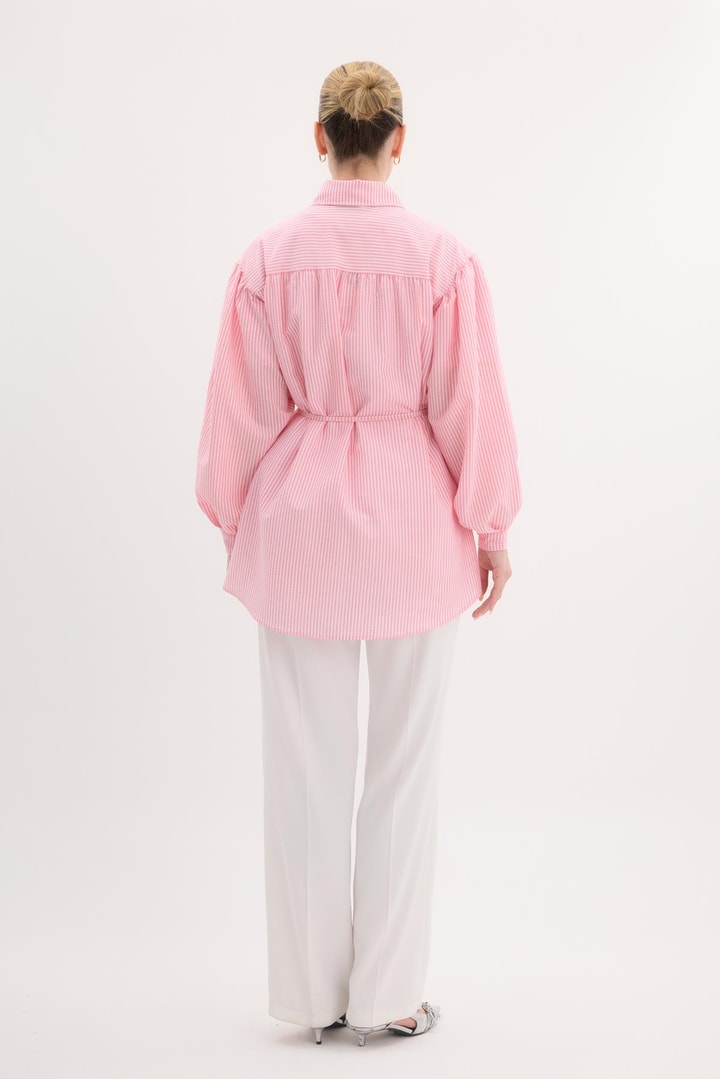 Sophie Çizgili Gömlek - Pembe
