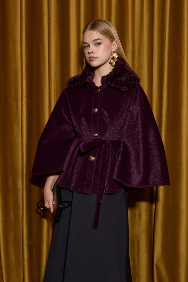 Suzana Yaka Kürklü Goldfox Panço - Mürdüm
