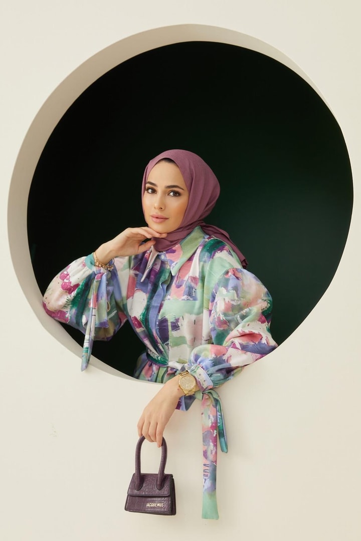 Vonna Desenli Takım - Yeşil