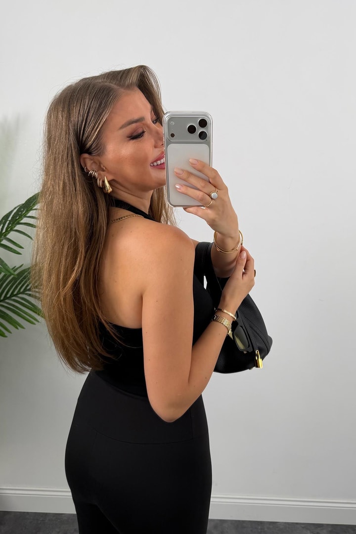 Alo Model Lüx Kalite Soft Touch Tayt Siyah