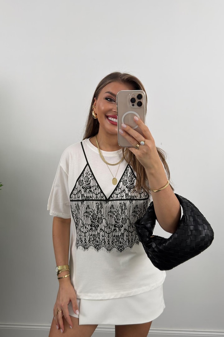 Bebe Marka Tam Pamuklu Tasarım Tshirt