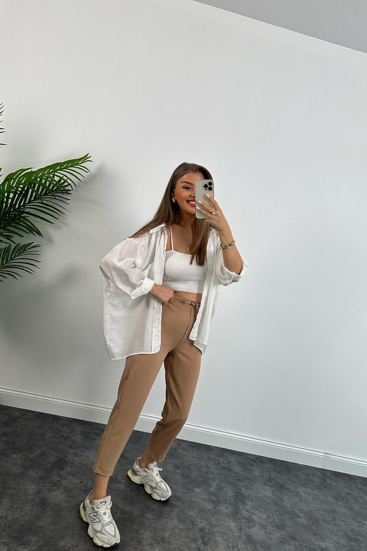 Beli Lastikli Mango Model Atlas Jogger Camel