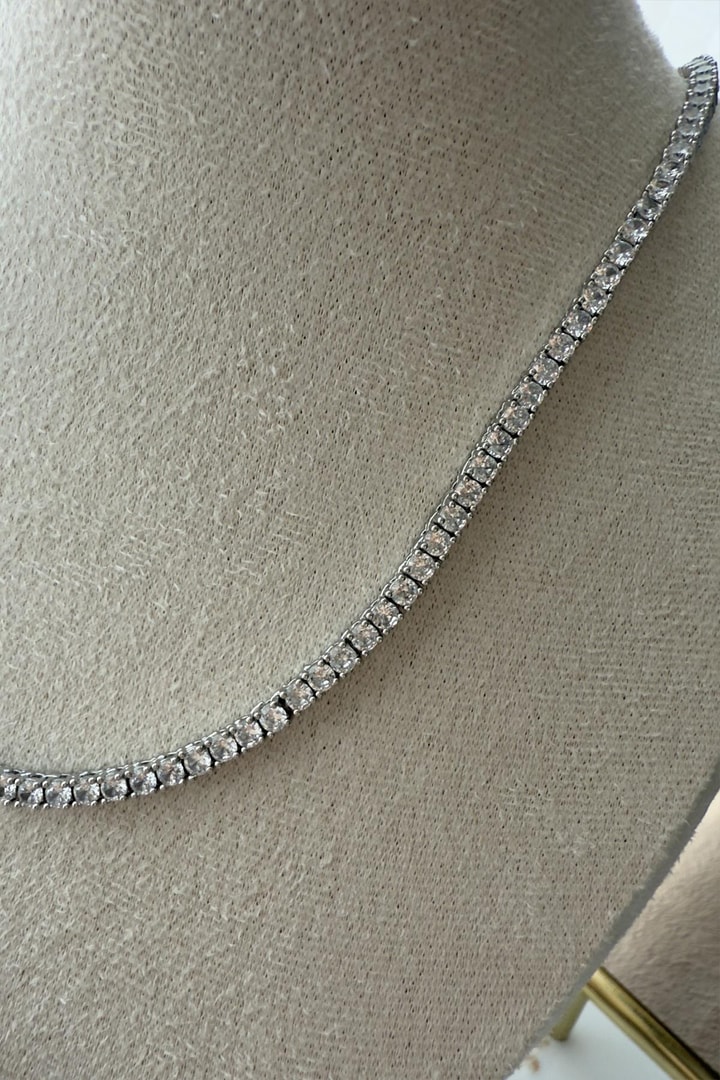 Döküm Dönmeyen Su Yolu Kolye.   3mm