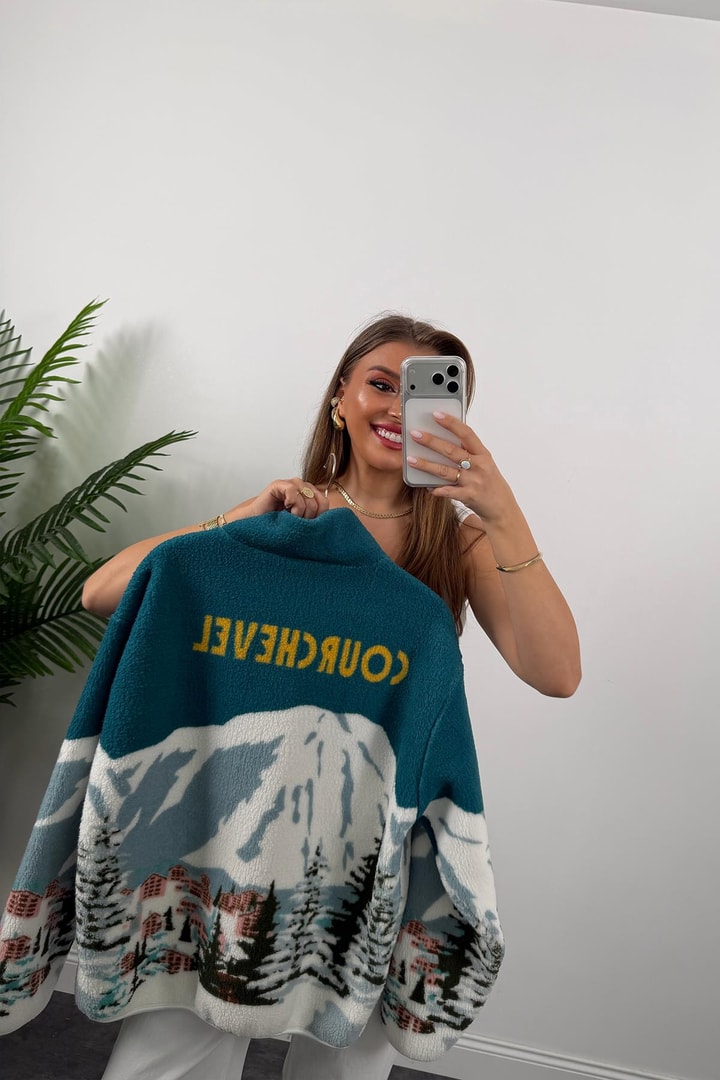 Dön Oysh Model Sırtı Yazılı Polar Sweat