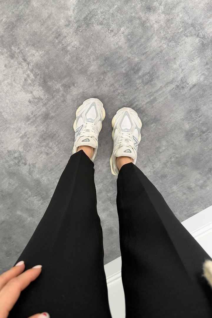 İthal Kumaş Beli Lastikli Atlas Jogger Pantolon Siyah