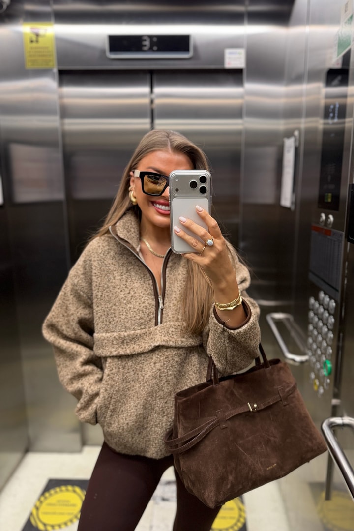 Oysh Model Basic Polar Sweat Kahve
