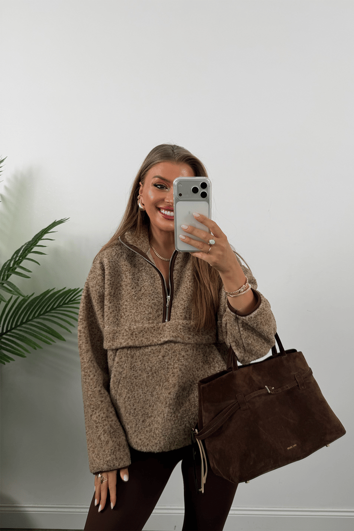 Oysh Model Basic Polar Sweat Kahve